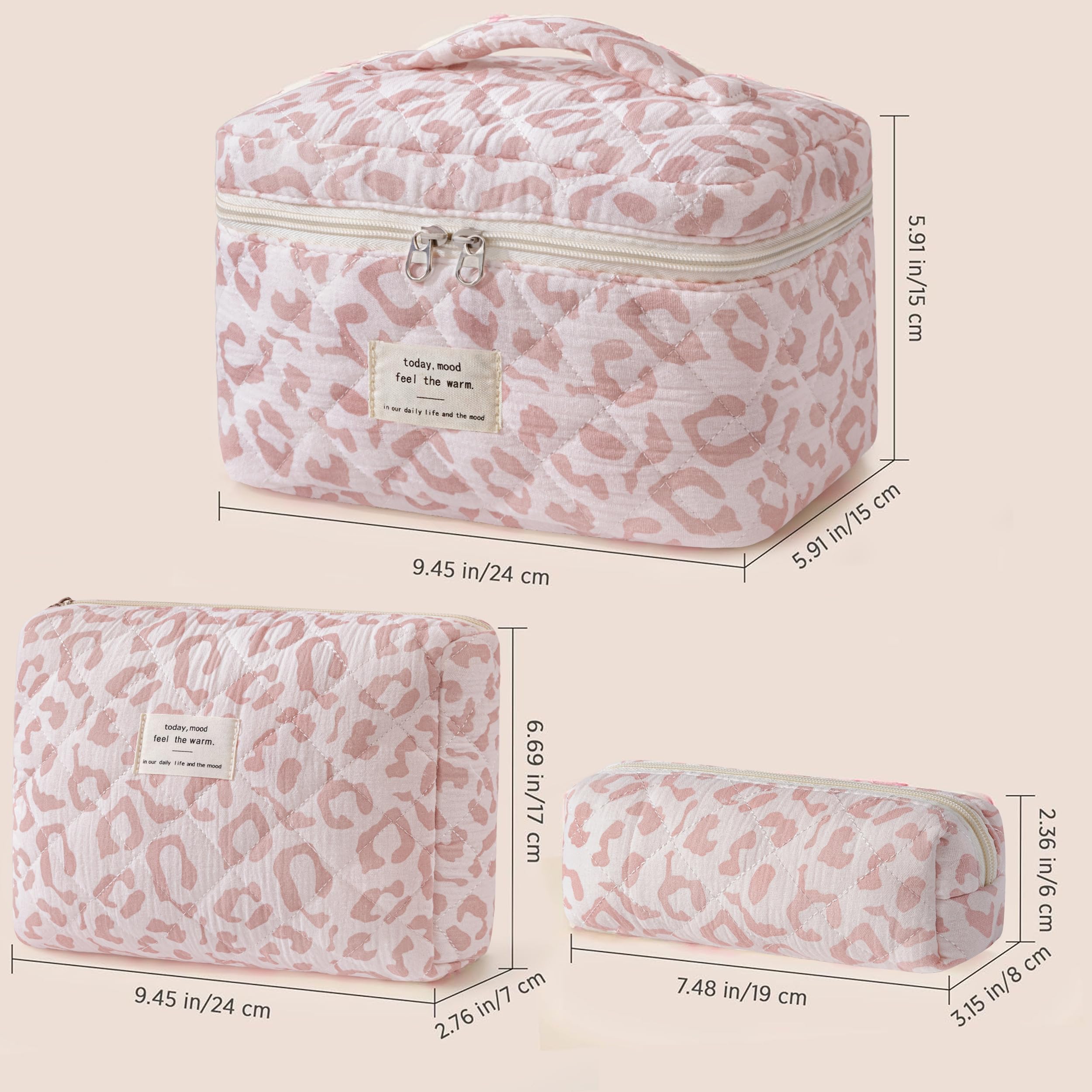 HBselect gift-ready makeup bag with floral multi-pattern for birthdays.