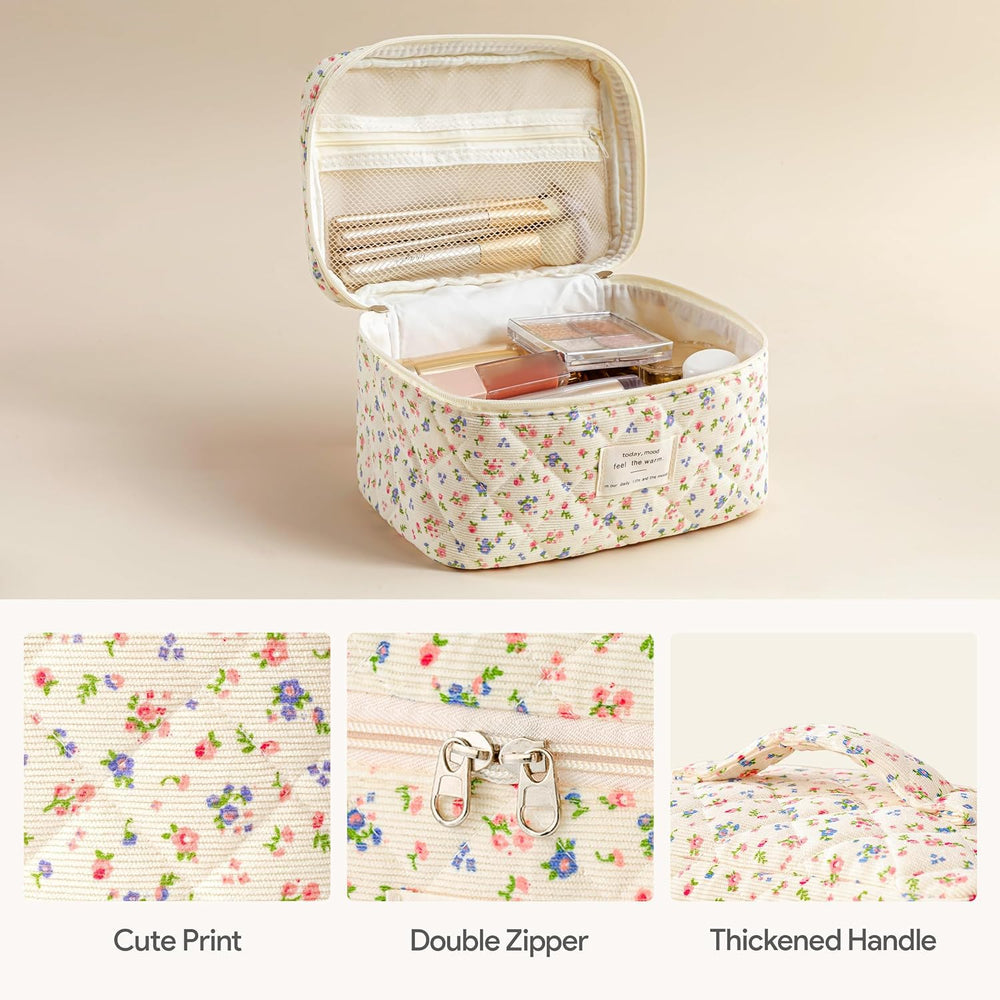 HBselect makeup bag small compact hand-hold view ideal for essentials on the go