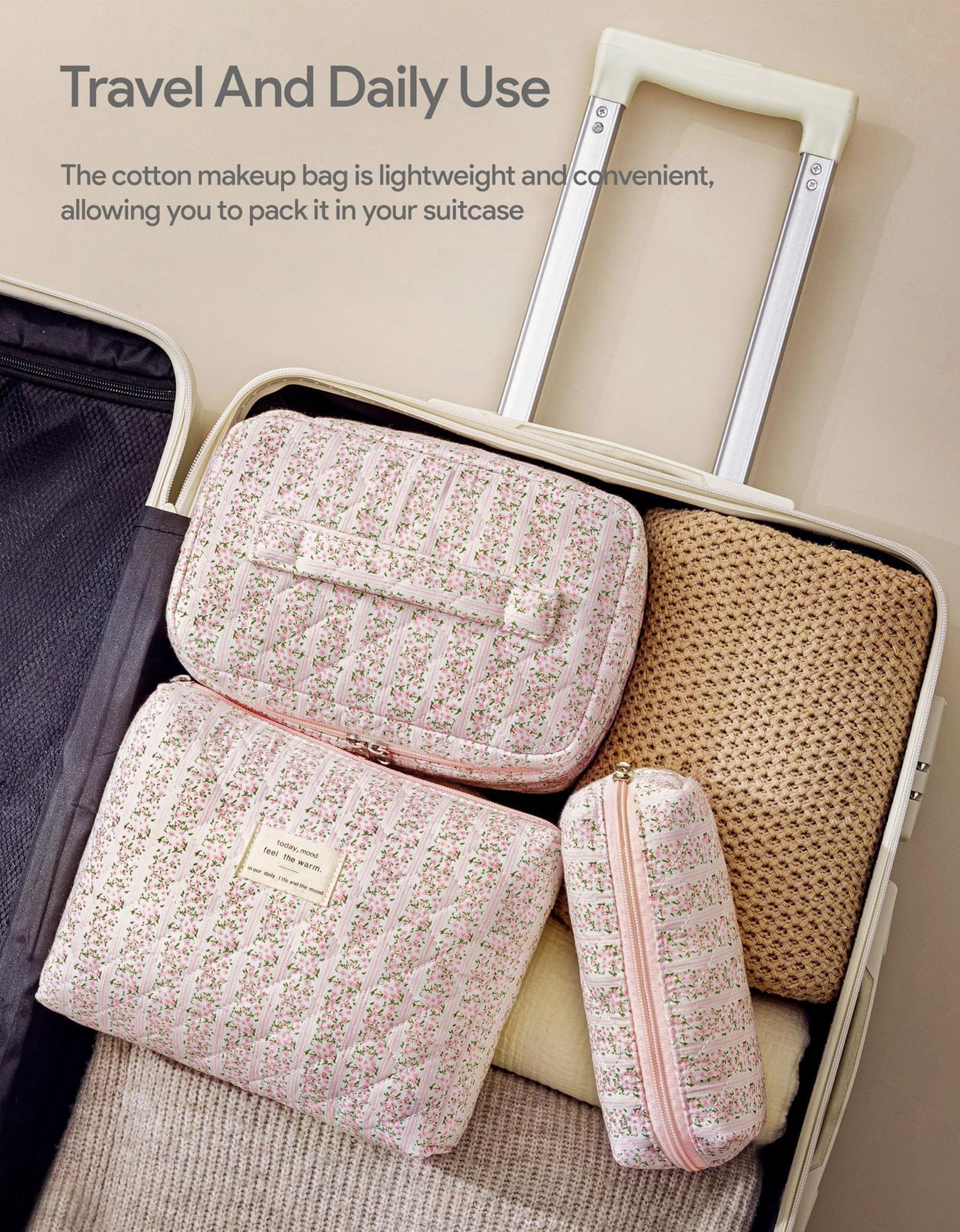 HBselect travel pouch folds neatly for compact packing in bags