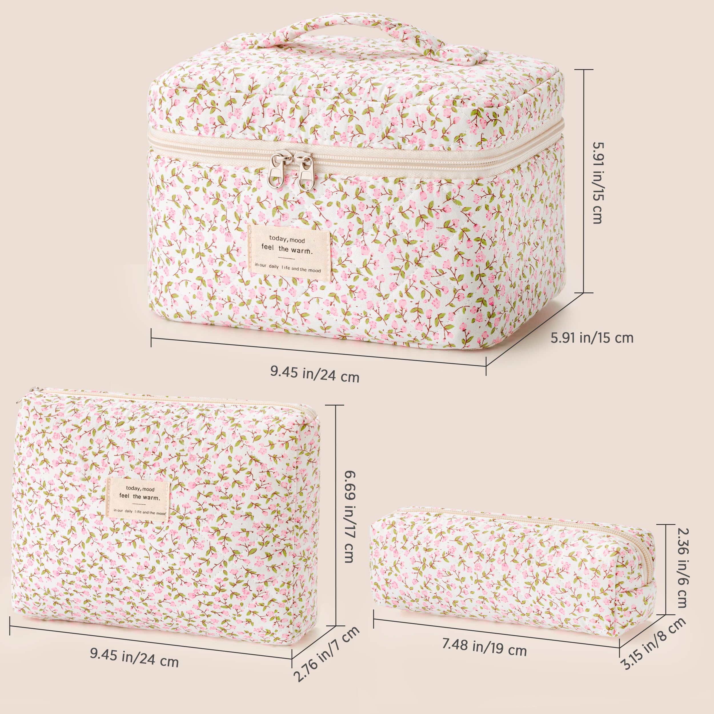 HBselect travel toiletry bag packable fits in suitcase or handbag