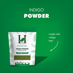 H&C Indigo powder being mixed with Henna for color depth