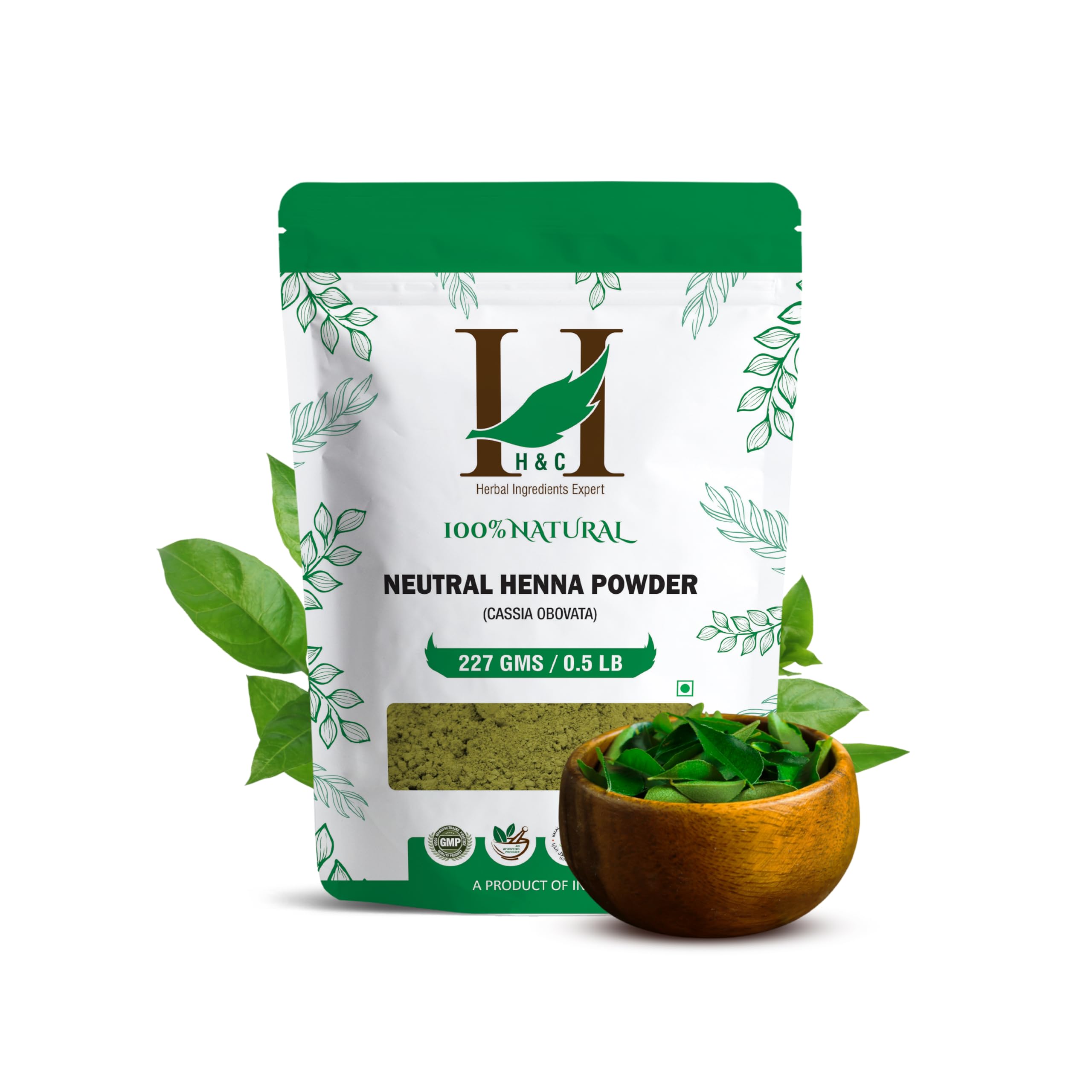 H&C Neutral Henna Powder packaging for natural conditioning.