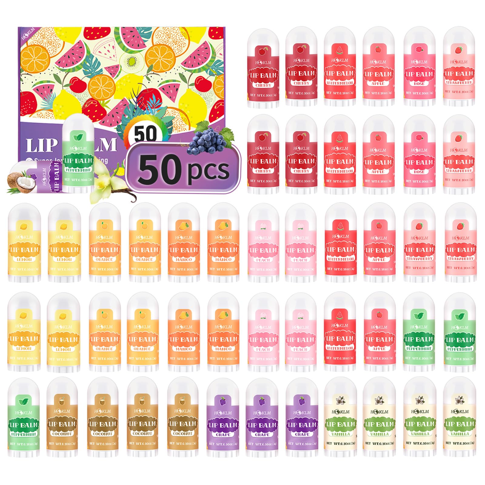 HCKLM mini lip balm pack apple flavor for everyday moisture