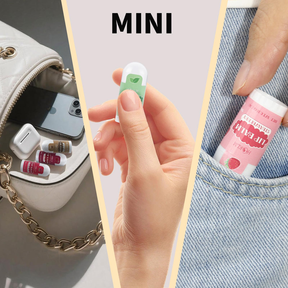 HCKLM mini lip balm pack coconut flavor for deep moisturization