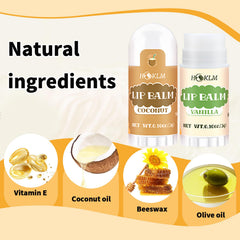 HCKLM mini lip balm pack vanilla flavor with Vitamin E