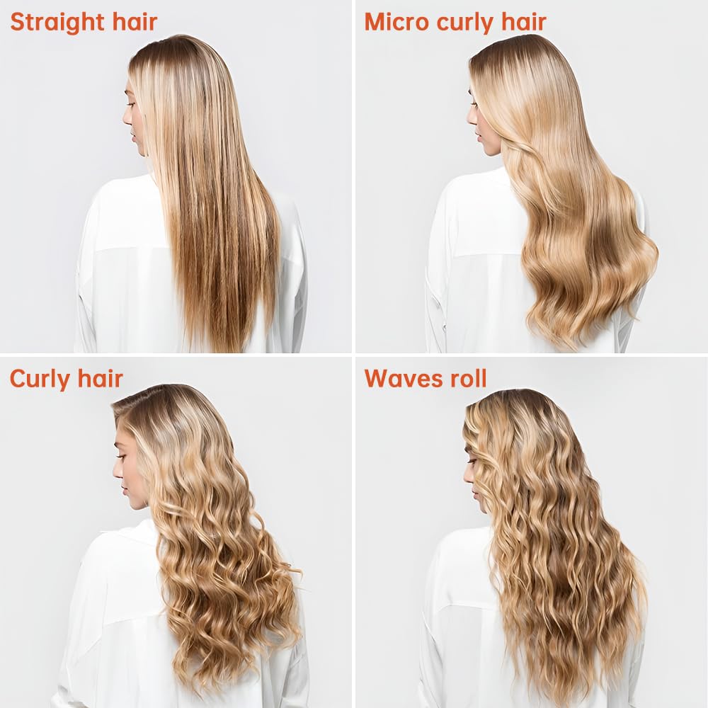 HCRTGAY cordless curling iron's small size fits handbags for spontaneous waves anywhere.