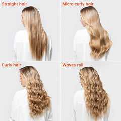 HCRTGAY cordless curling iron's small size fits handbags for spontaneous waves anywhere.