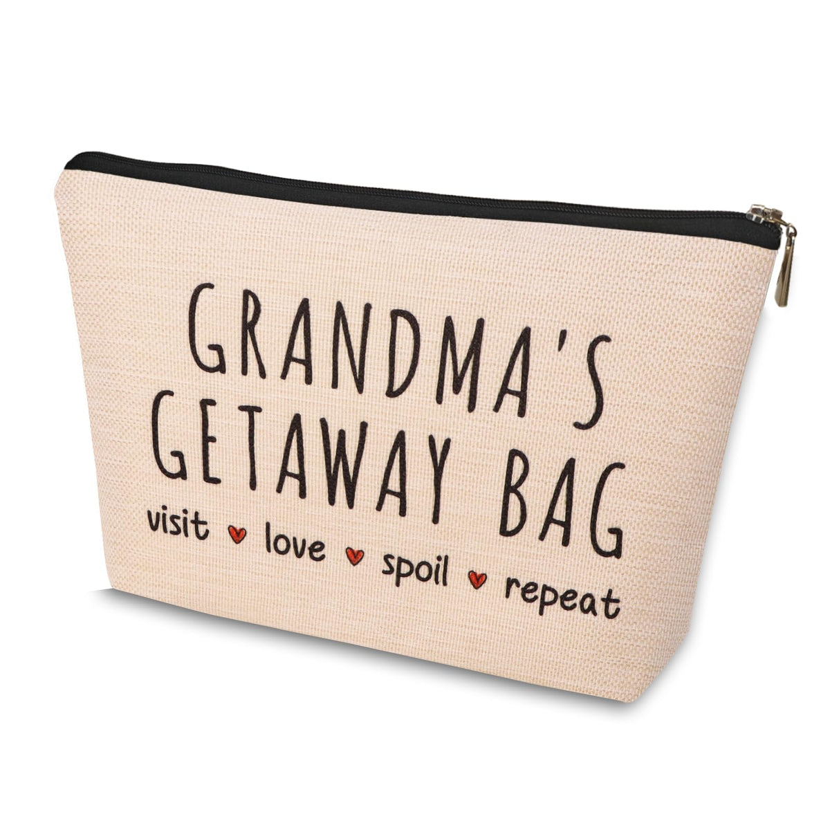 HDYHDY new grandma makeup bag open with organized compartments for travel