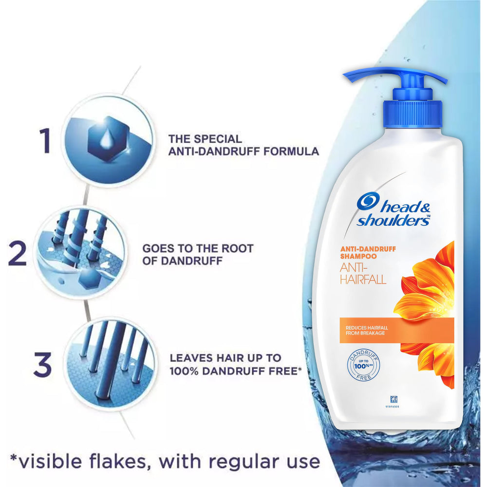 Head & Shoulders label closeup showcasing fresh scent and reliable branding.