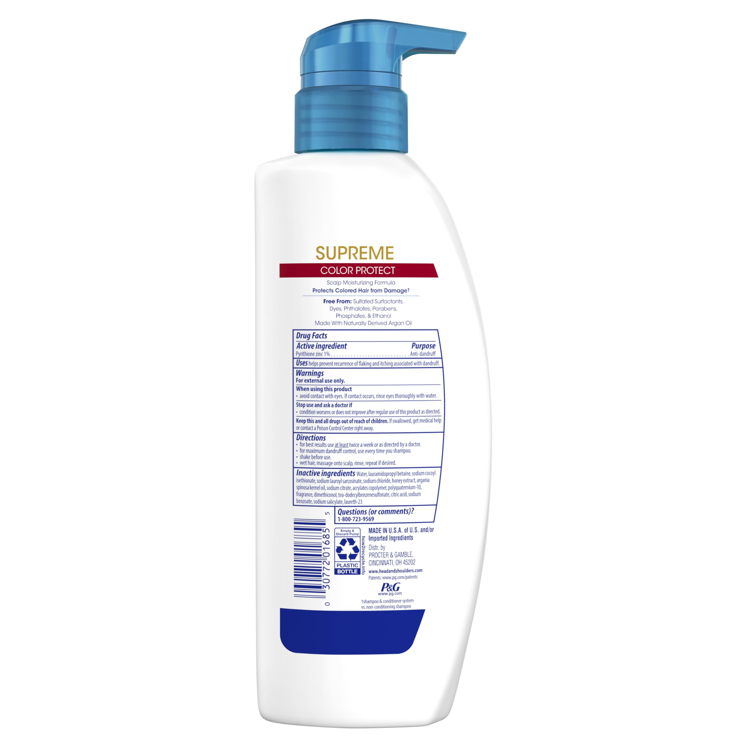Head & Shoulders Supreme Fórmula pH balanceada para uso diario.