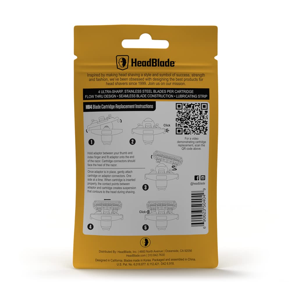 HeadBlade HB4 on handle storage dock for easy swaps