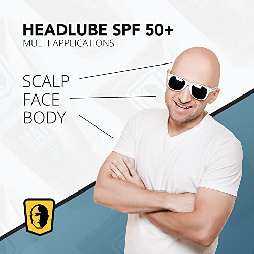 HeadBlade HeadLube SPF50 face-body-coverage helps keep skin shielded during daily routines.