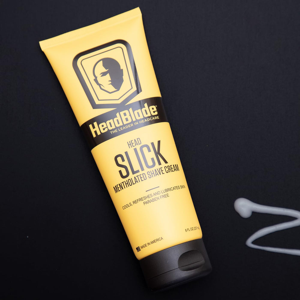 HeadBlade HeadSlick skin-friendly formula supports comfort during shaving.