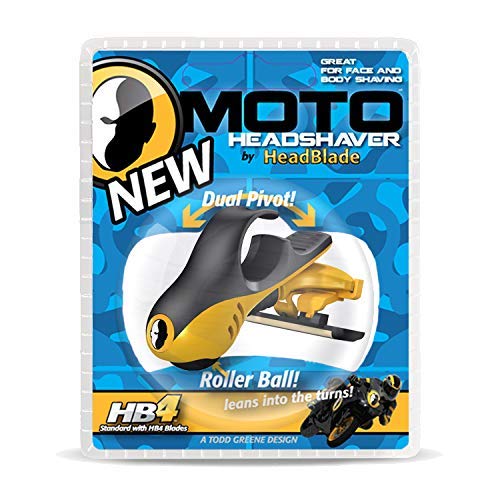 HeadBlade Moto HB4/HB6 cartridge compatibility ensures easy blade swaps.