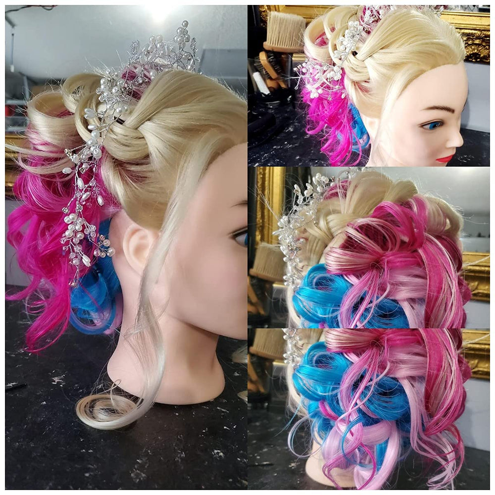 Headdoll mannequin head supports cosmetology school education and student skill-building.