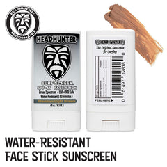 Headhunter Sunscreen Face Stick roll-on application for quick, on-the-go coverage.