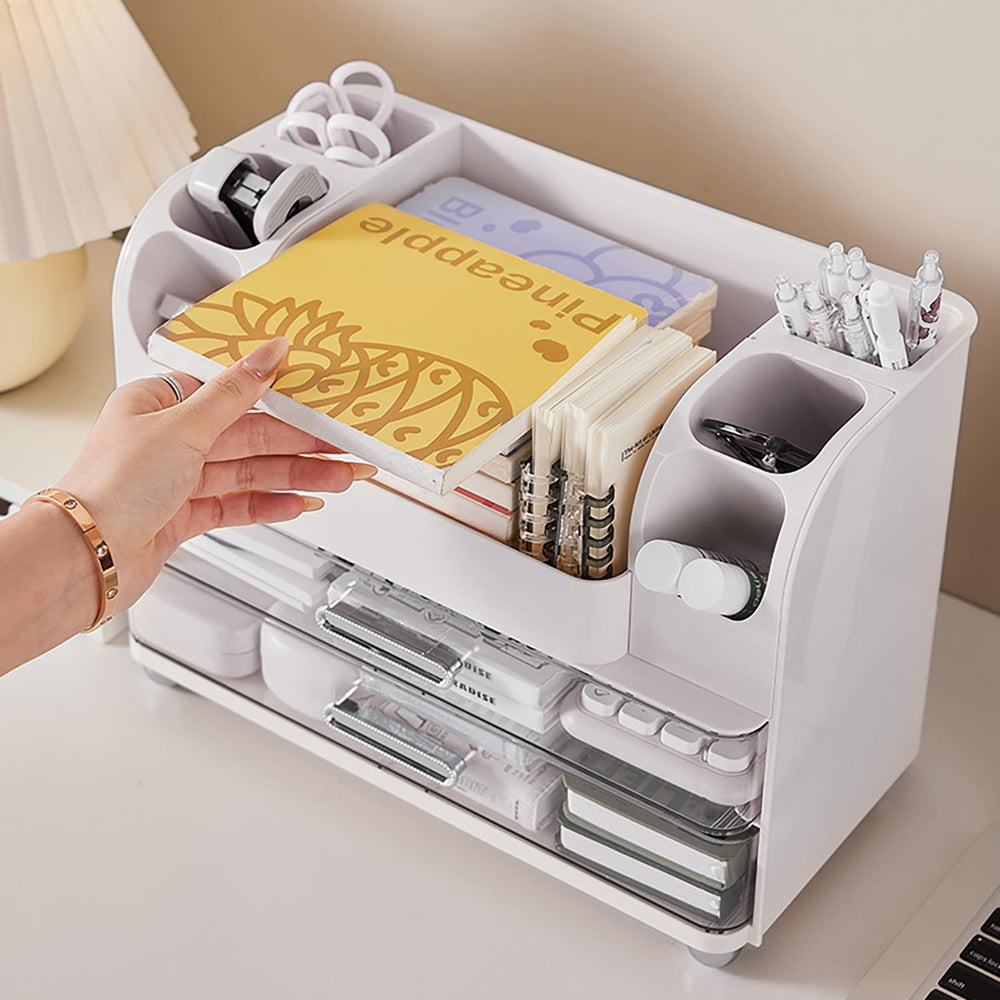 Heaime makeup organizer easy clean finish preserves like-new look