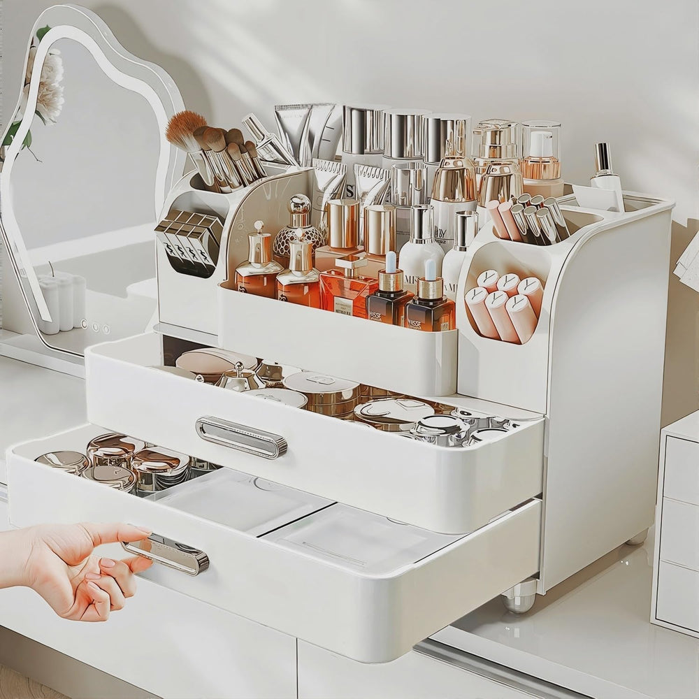 Heaime makeup organizer gift-ready display for weddings and special occasions.