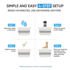 Healifeco Ionic Foot Spa power adapter ensures reliable operation
