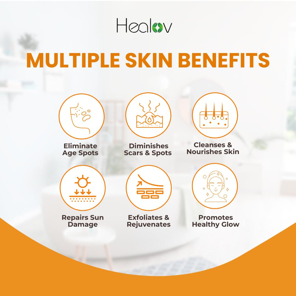 Healov Curcuma Limpieza Suave: exfoliante suave con cúrcuma para piel lisa