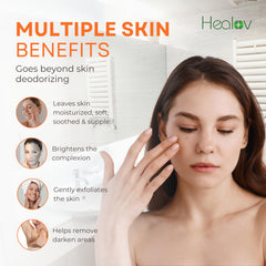 Healov Persimmon Body Wash used in bikini area for gentle odor control