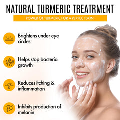 Healov turmeric facial serum with aloe hydrates and soothes the complexion