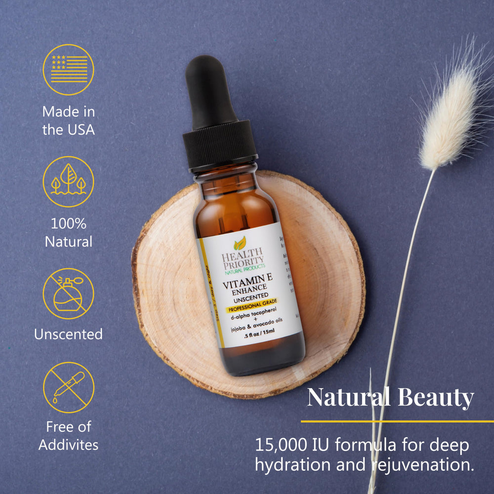 Health Priority Naturals vitamin E oil on nails and cuticles adds moisture.