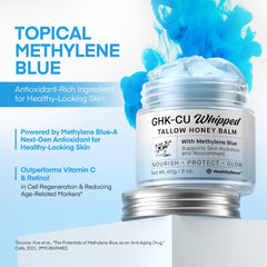 HealthyDerm Beef Tallow texture closeup demonstrates deep moisturization for a resilient skin barrier.