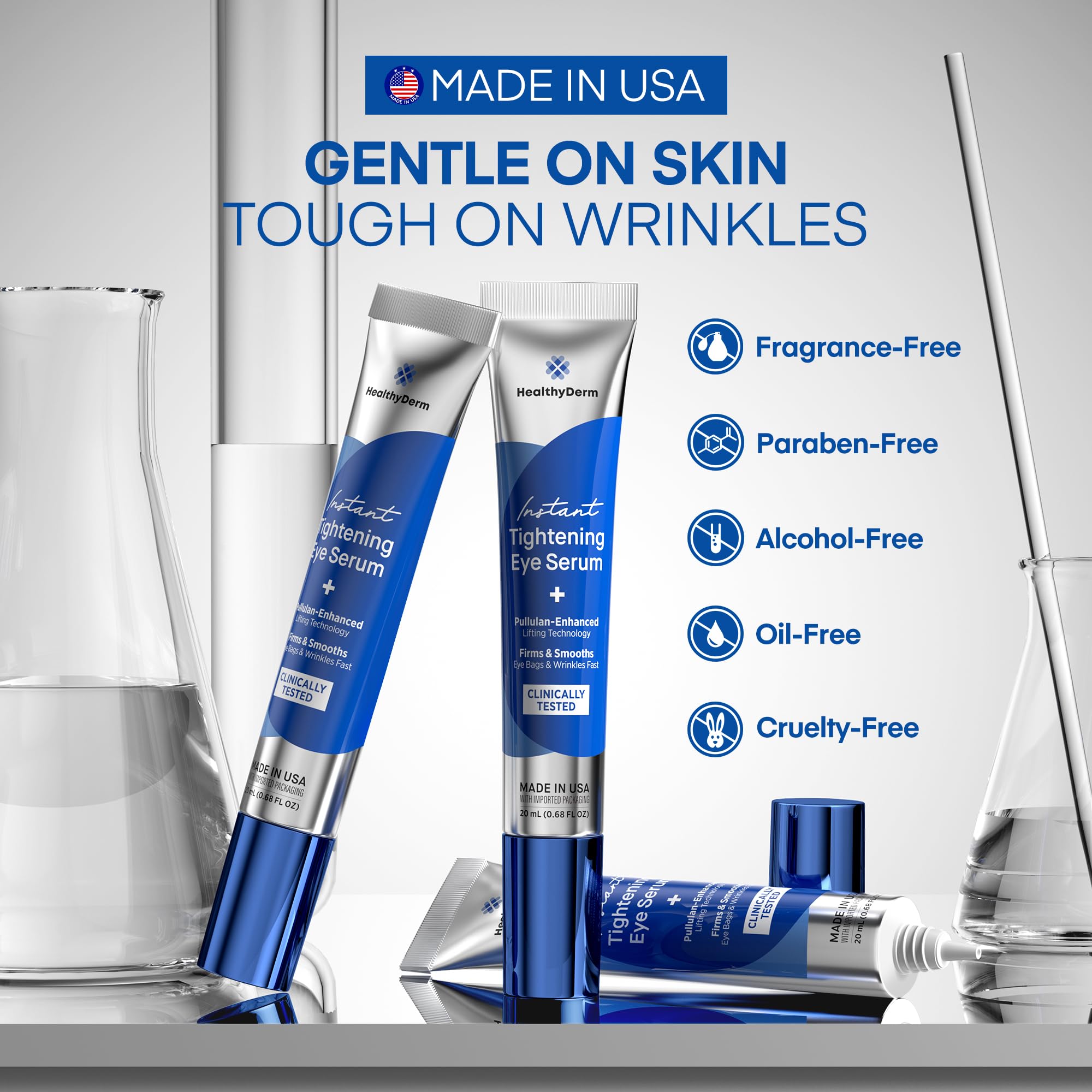 HealthyDerm polysaccharide film close-up – shows gentle firming action.