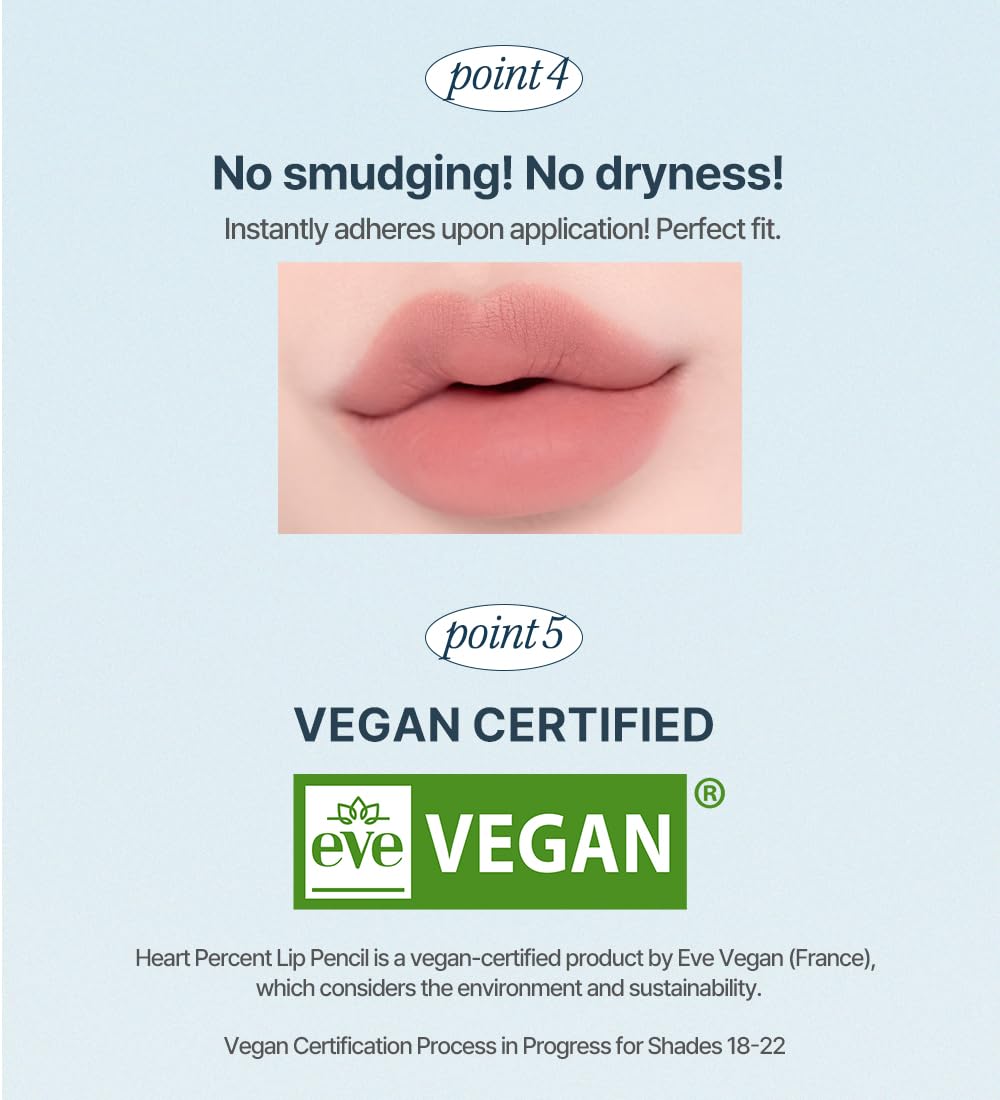 Heart Percent Dote On Mood Lip Pencil sleek packaging box