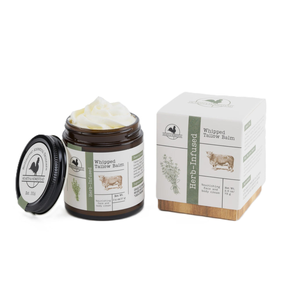 Hearth and Homestead application-dry-skin-hands demonstrates versatile use on hands and elbows.