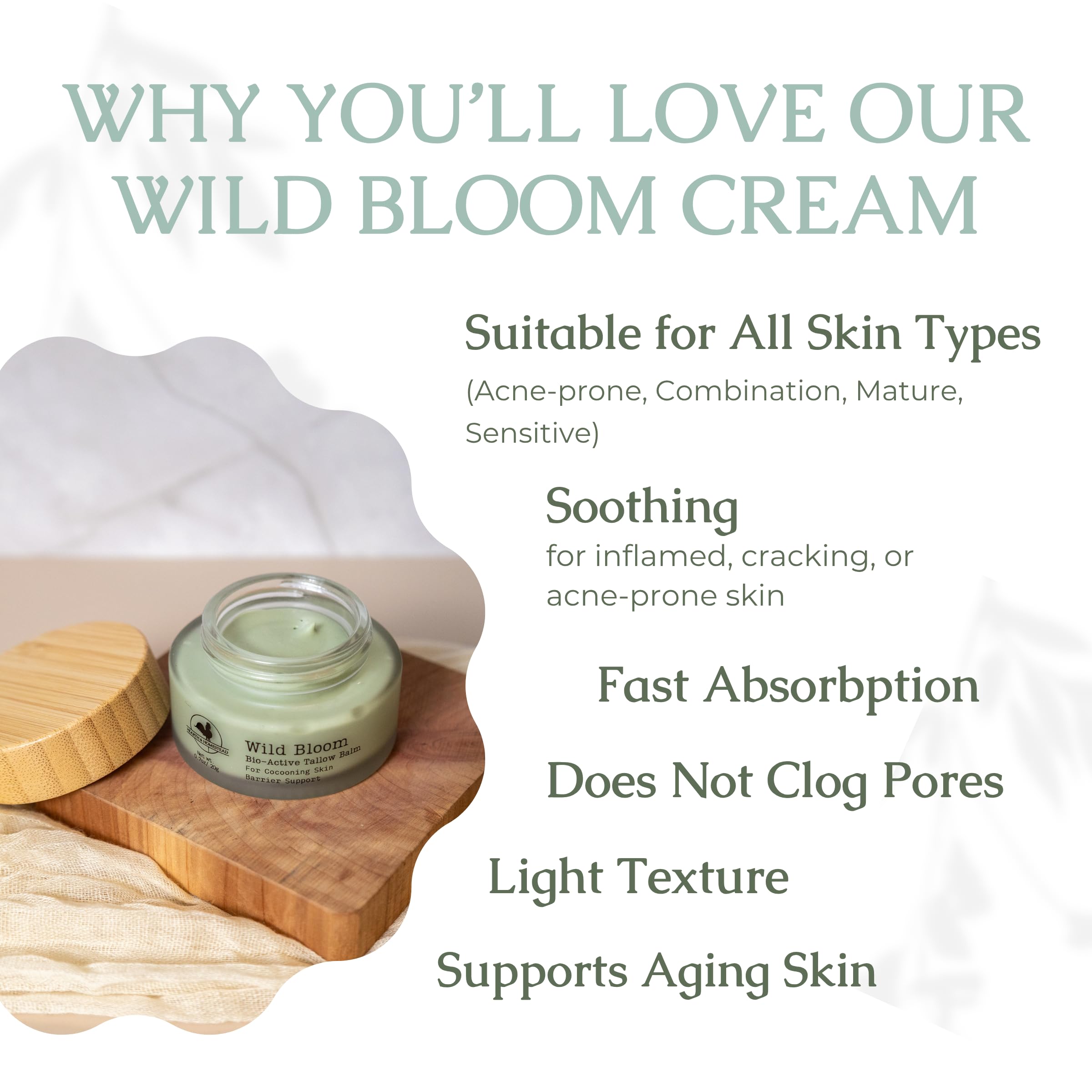 Hearth and Homestead jojoba and herbal infusion calm, balance, and protect skin.