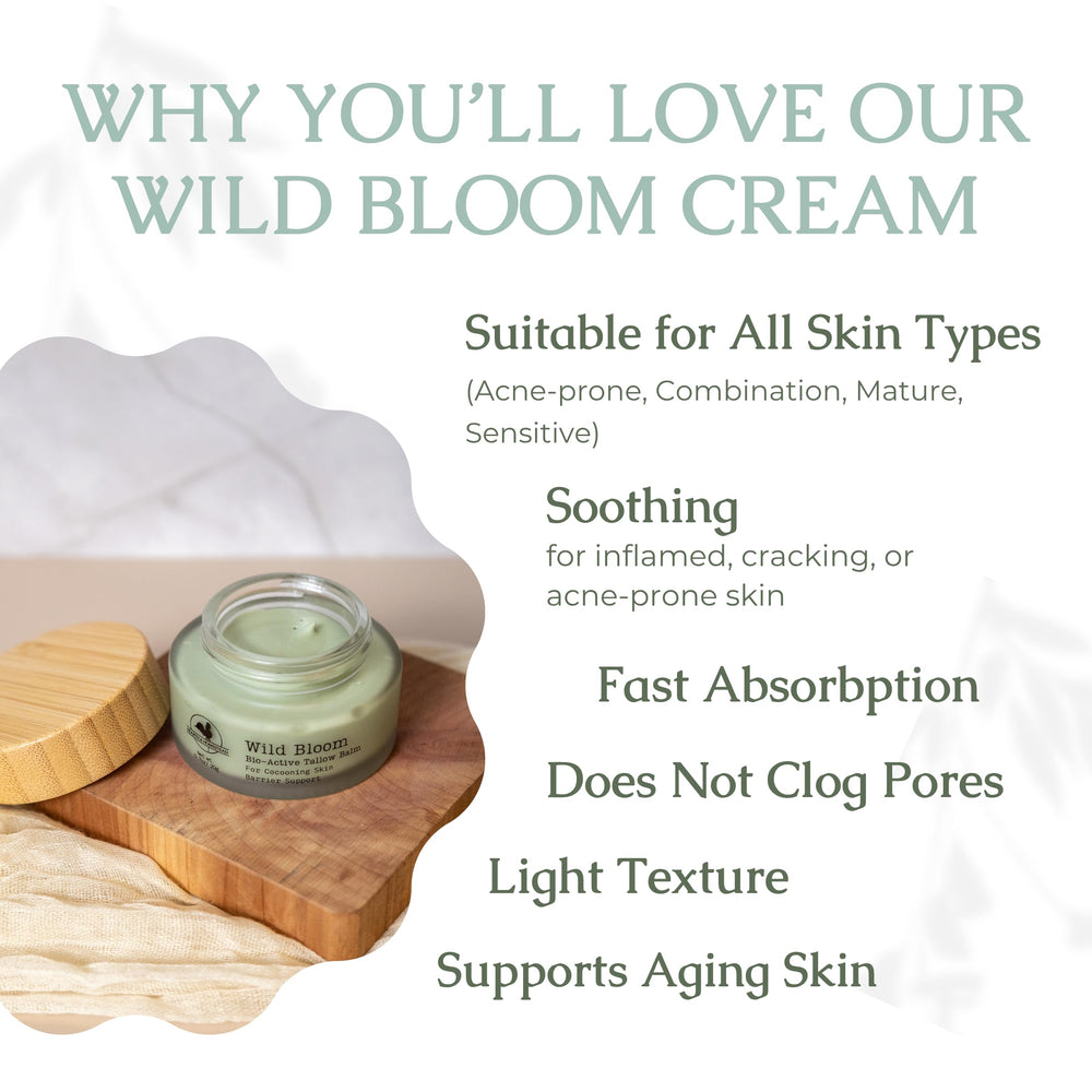 Hearth and Homestead jojoba and herbal infusion calm, balance, and protect skin.
