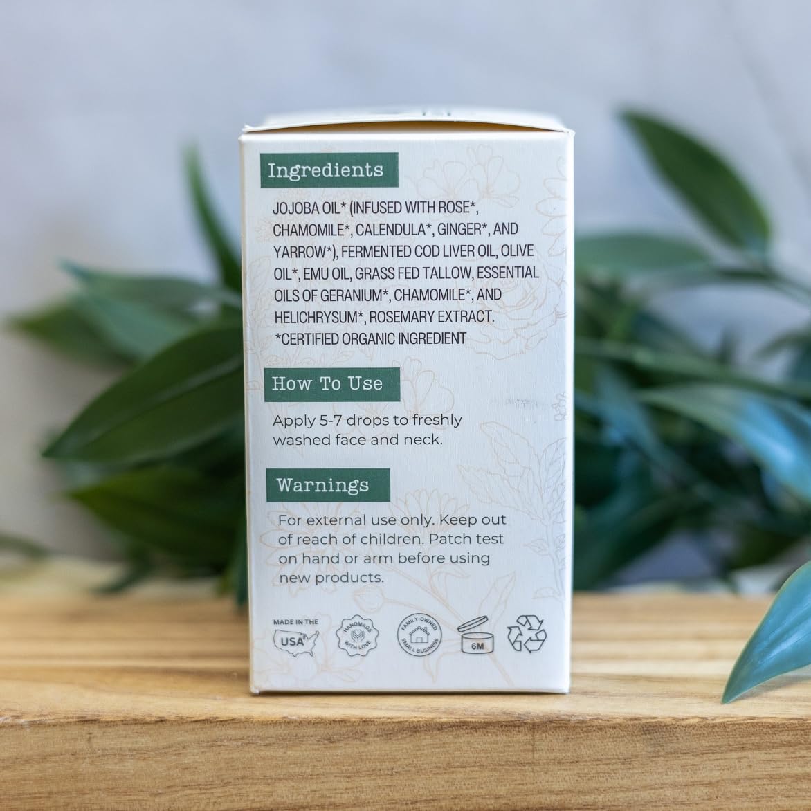 Hearth and Homestead Nectar serum small-batch processing reflects family-owned craftsmanship.
