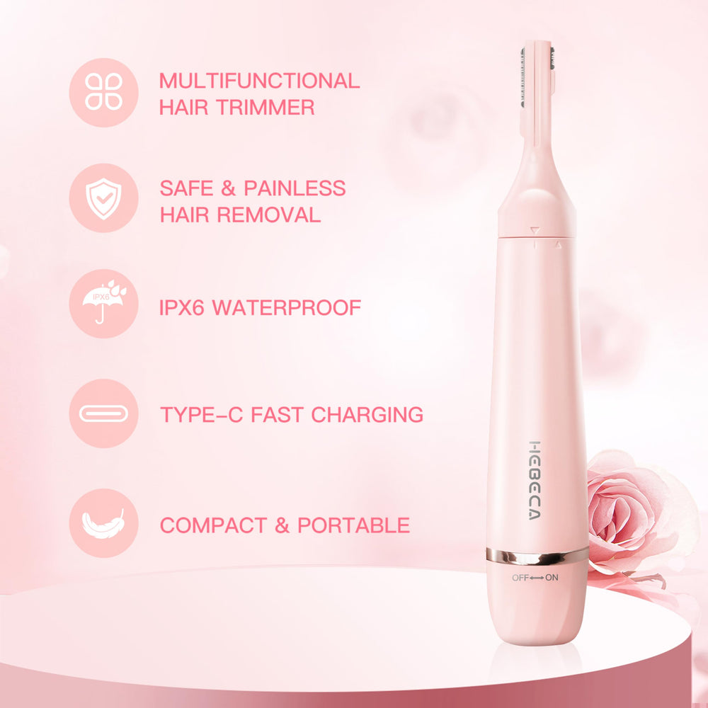 HEBECA double-sided eyebrow trimmer for clean, precise brow shaping