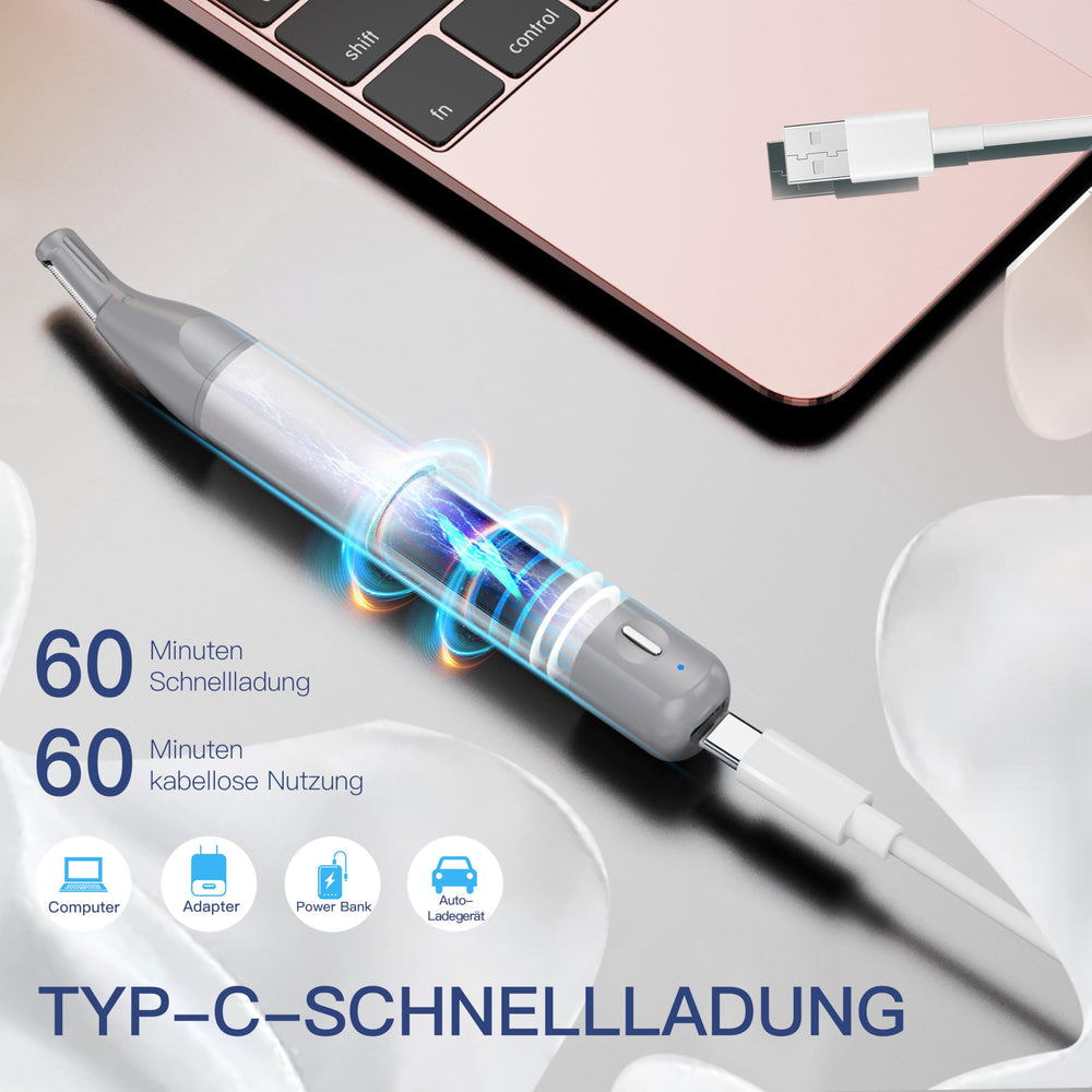 HEBECA eyebrow trimmer head detail for precise brow shaping