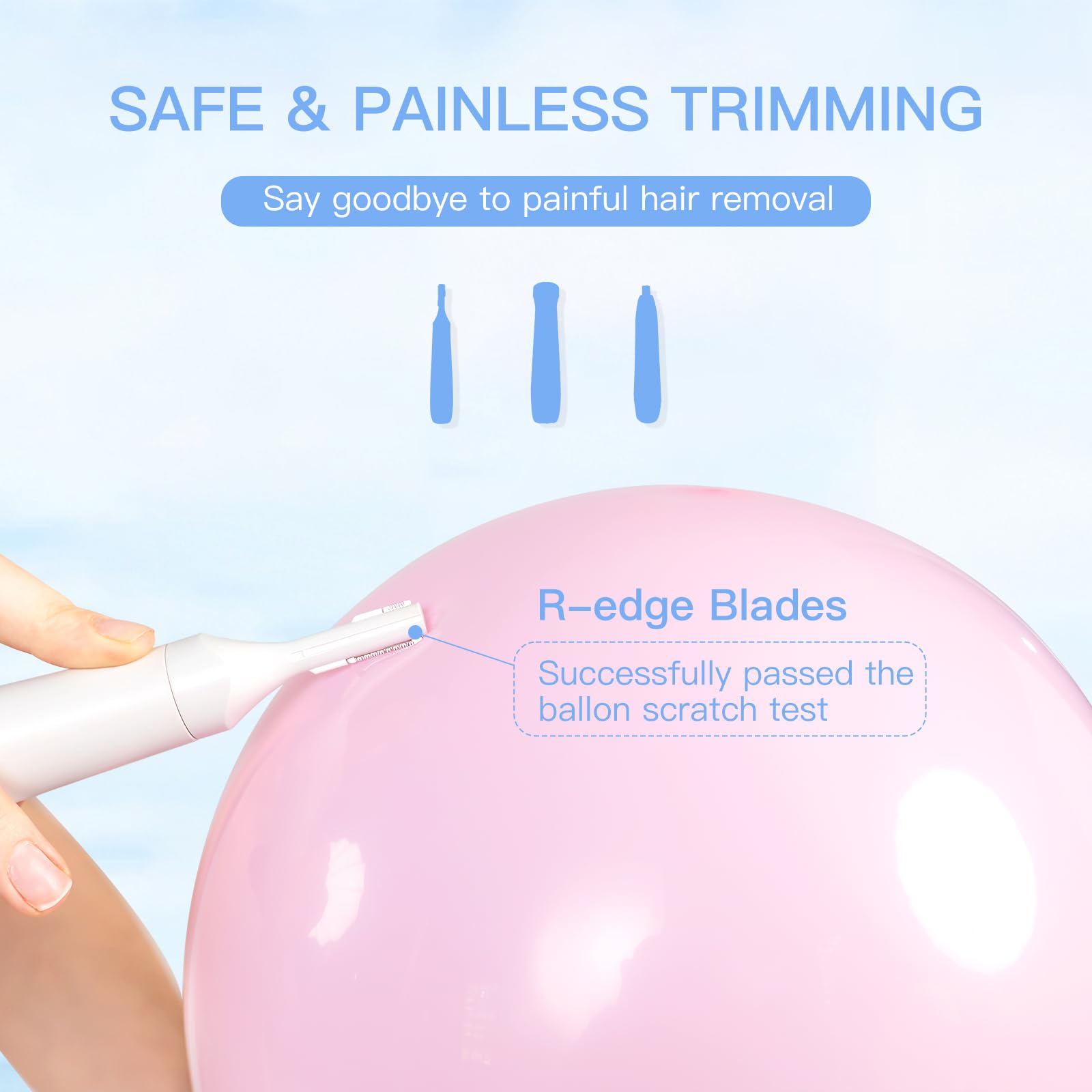 HEBECA FT3001 360° rotating cutter head follows facial contours precisely.
