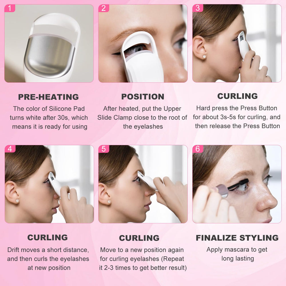 HEBECA heated eyelash curler compact travel case stylishly protects your tool