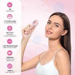 HEBECA curler heat-up indicator glows for on-the-go styling