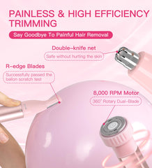 HEBECA nose hair trimmer skin-safe tip supports safe use around sensitive areas.