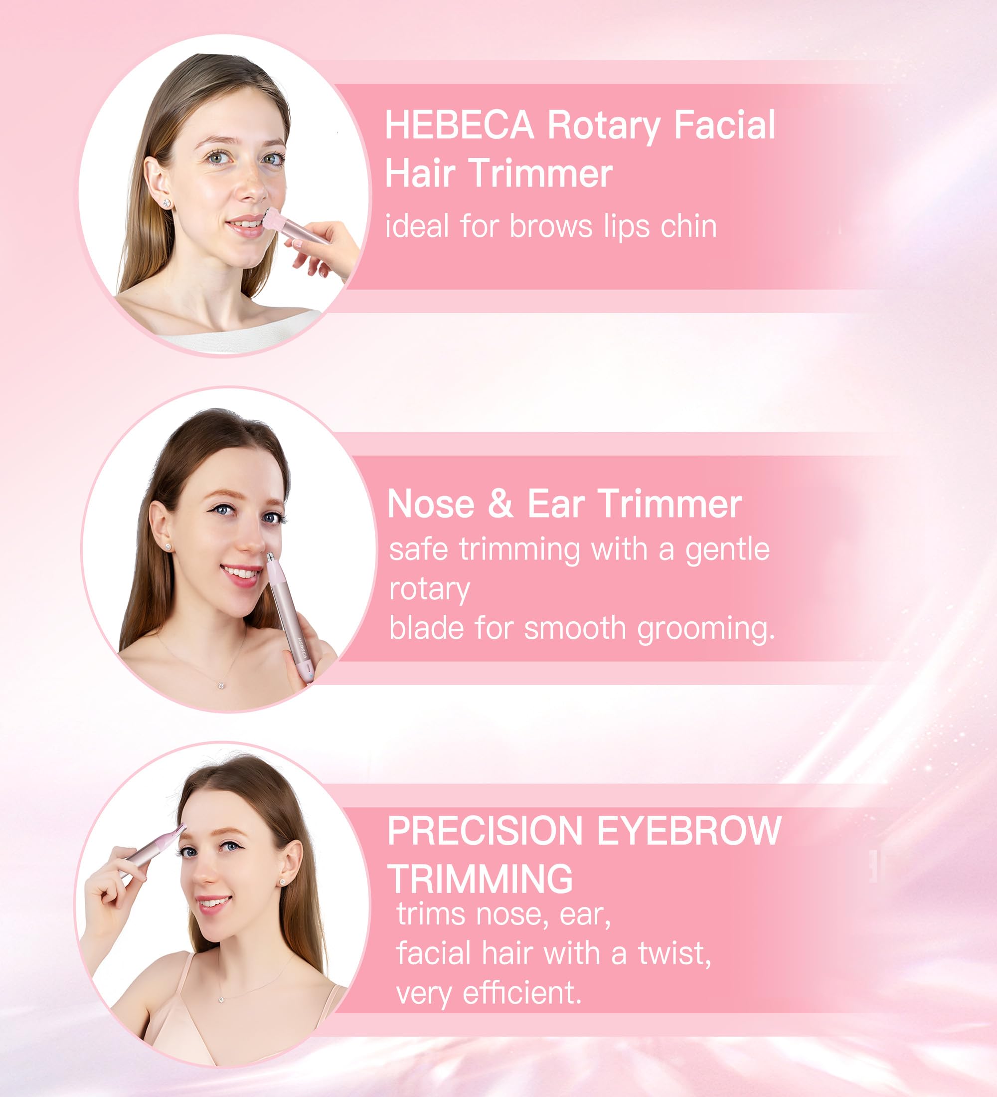 HEBECA 360 rotary blades deliver smooth precision around nostrils