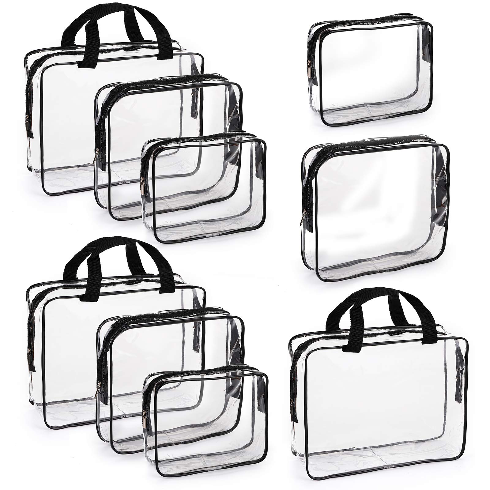 Hedume clear makeup bags large size for easy cosmetics organization on travel