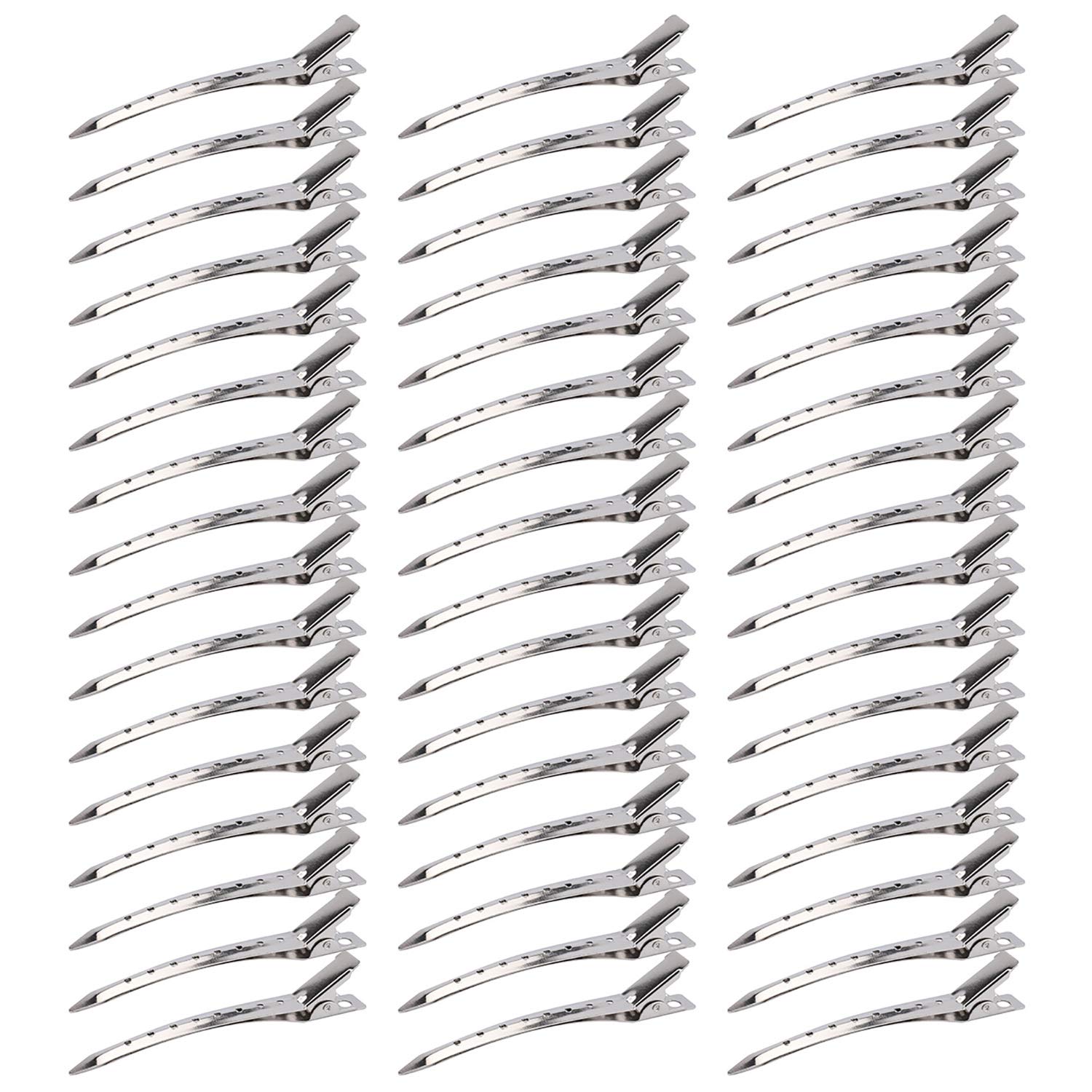 Hedume duck bill clip 3.5 inch open demonstrates secure hold during drying and styling