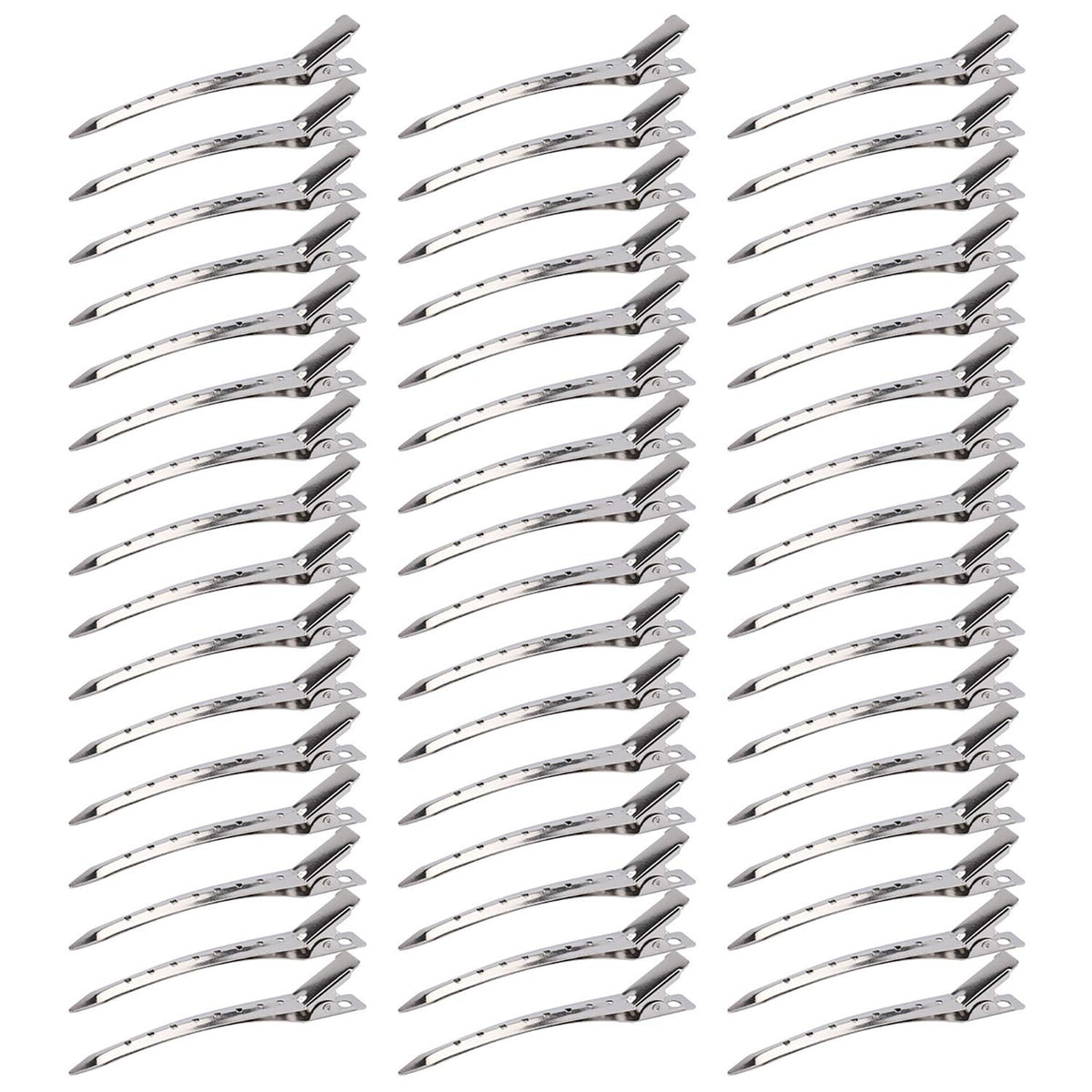 Hedume duck bill clip 3.5 inch open demonstrates secure hold during drying and styling