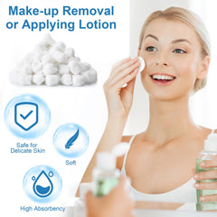 Heigble sealed storage bags keep cotton balls clean and ready