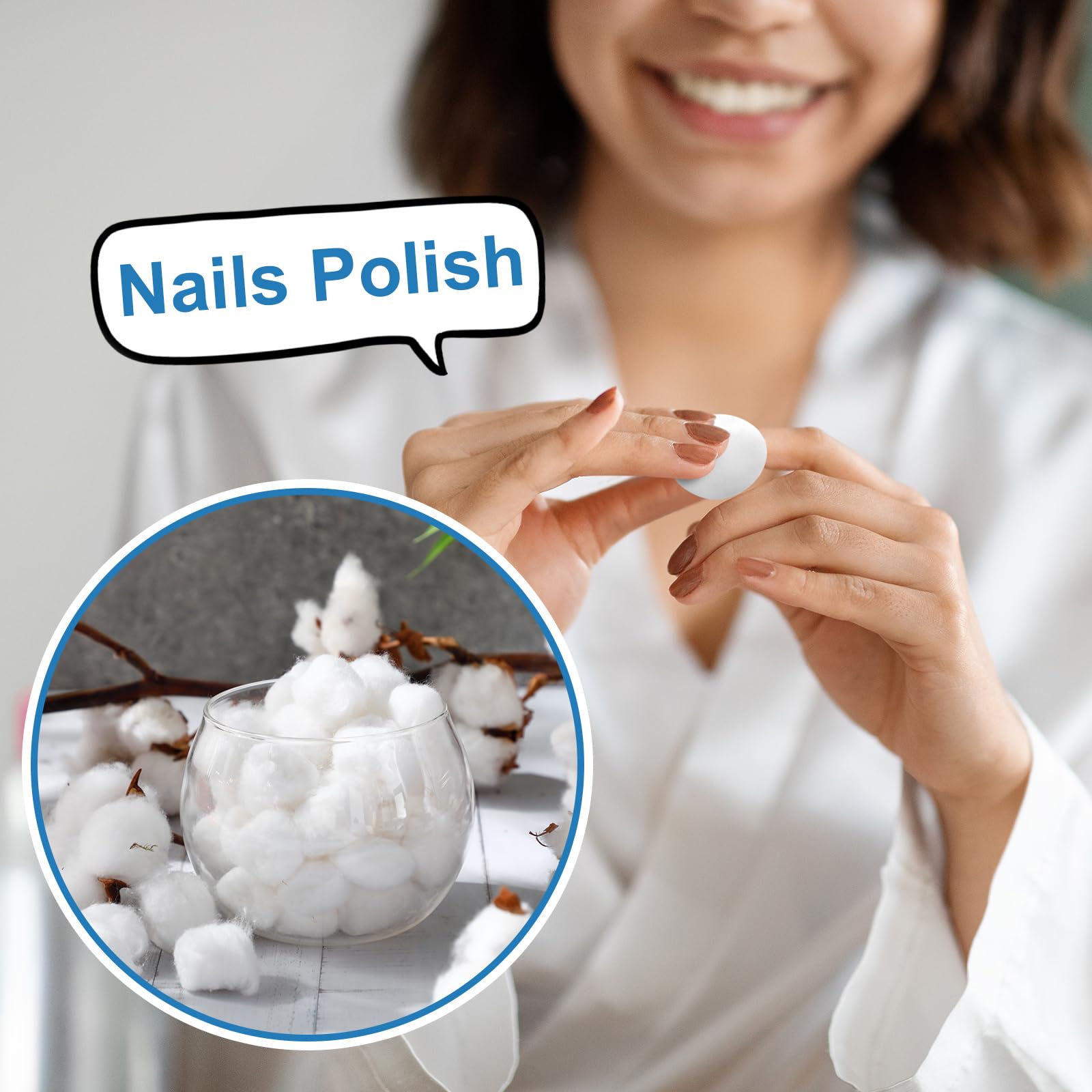 Heigble multipurpose cotton balls for beauty, crafts and general cleaning