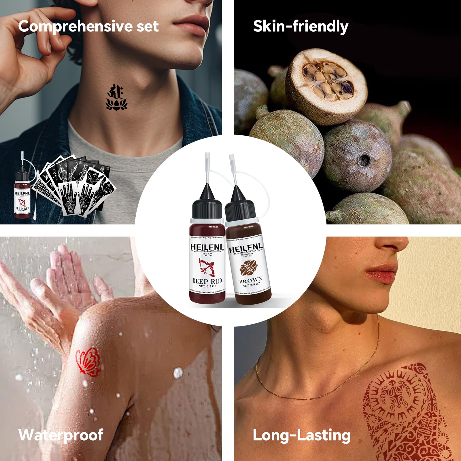 HEILFNL step-by-step application guide for painless DIY tattoos