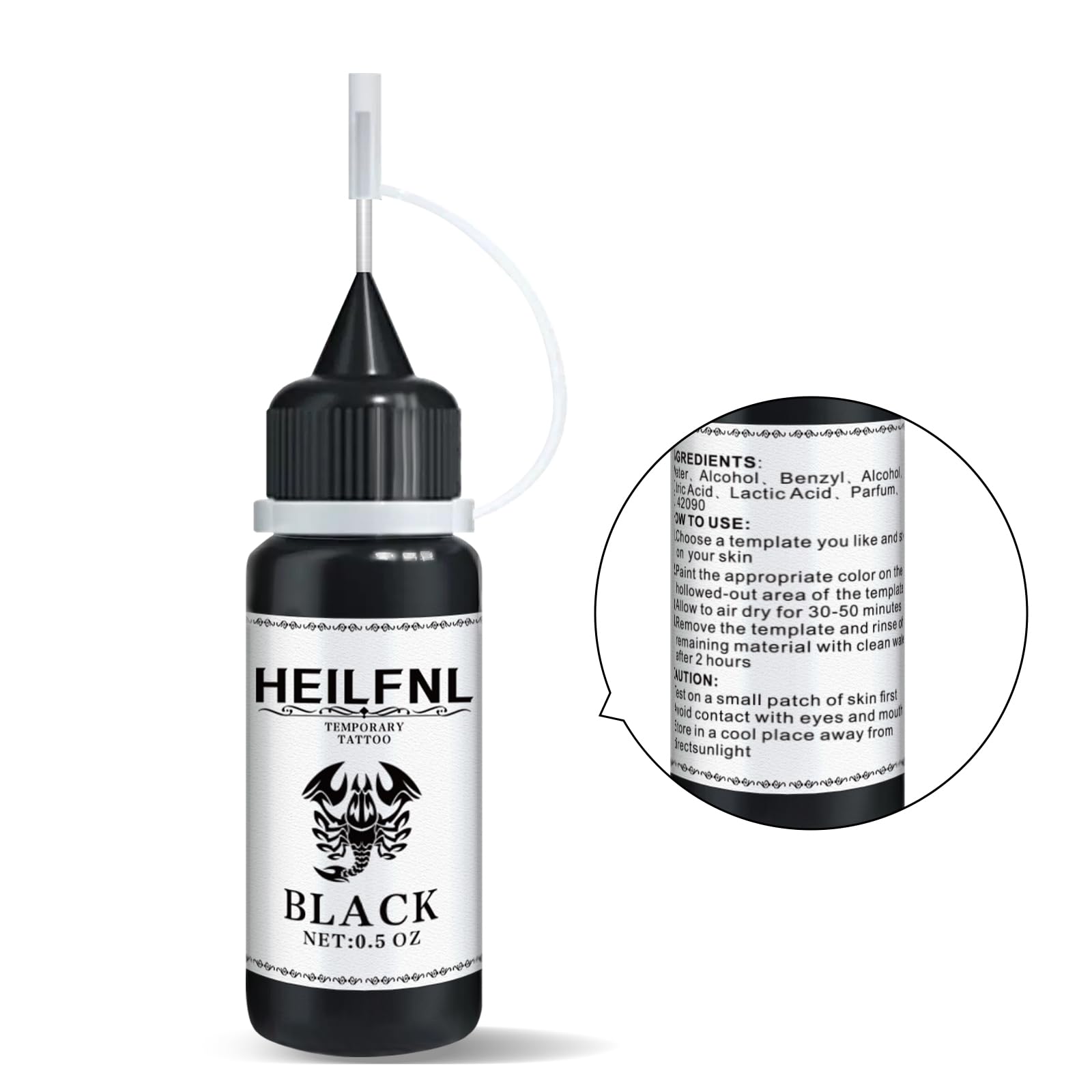 HEILFNL easy removal with alcohol or makeup remover oil.