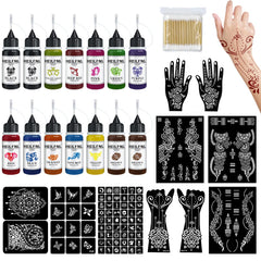 HEILFNL temporary tattoo ink bottles in assorted colors for bold skin art