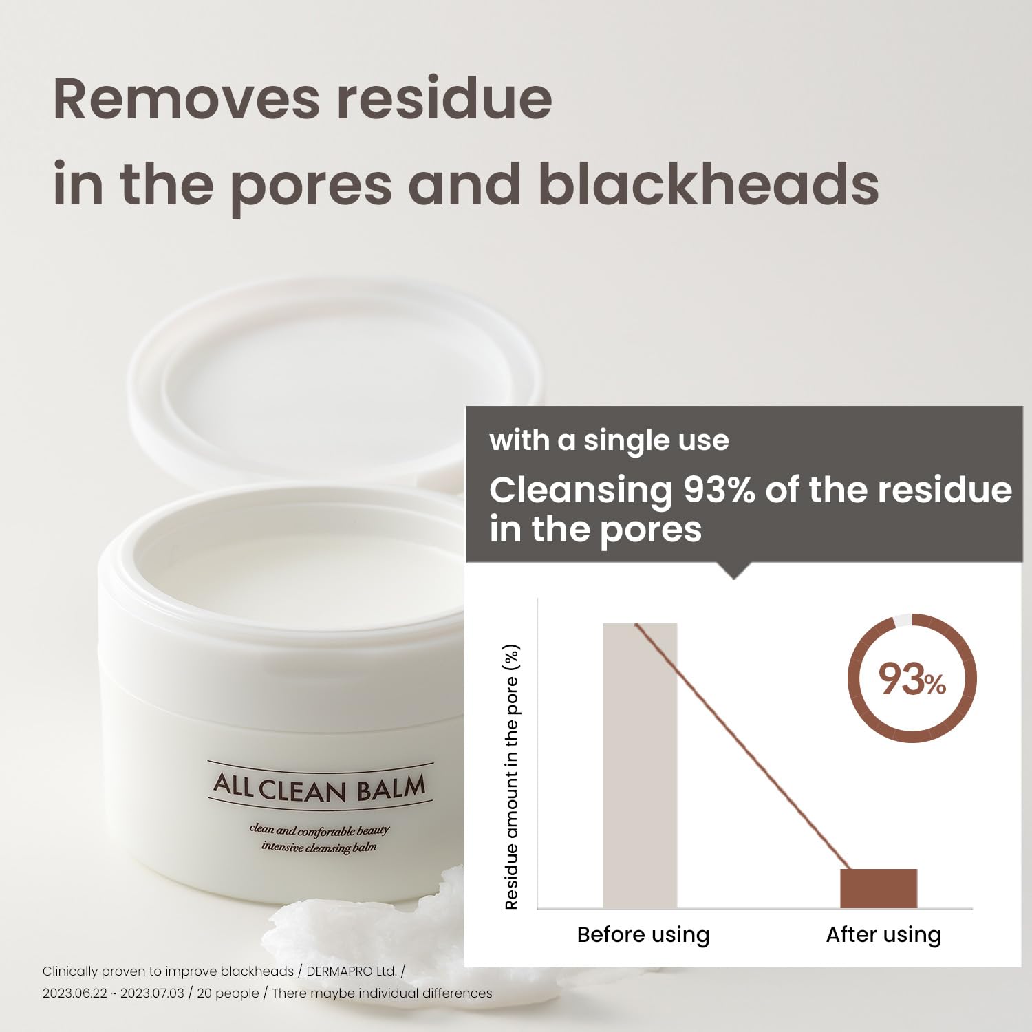 HEIMISH All Clean Balm texture-change from oil to milky emulsion